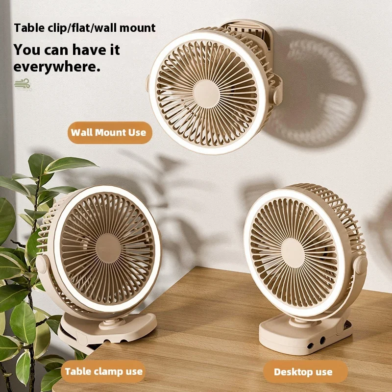 Desktop fan Wall-mounted fan Clip fan Adjustable fan USB Rechargeable Fan Portable Fan Summer fan Camping Fan