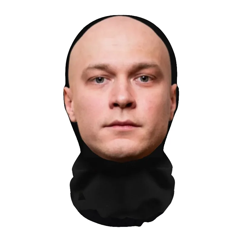 NEU 2026 3D Nahtlose Maske Lustige Gesichtsmuster Kopftuch Promi Eisseide Sonnenschutz Kopfmaske Halloween Cosplay Requisiten