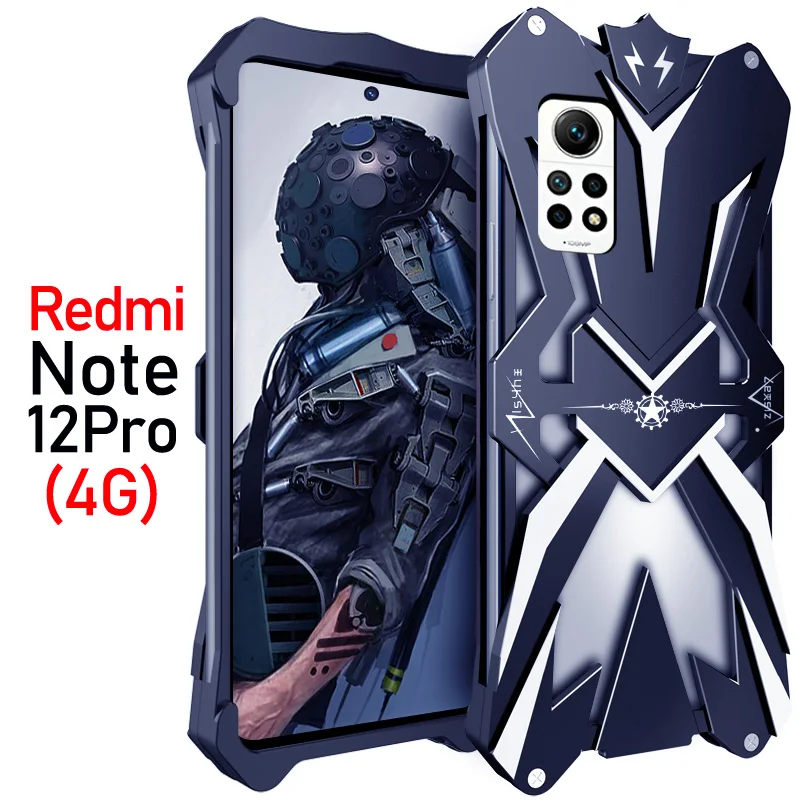 

Luxury Thor Heavy Duty Armor Metal Aluminum Phone Case Cover For Xiaomi Redmi Note 12 12t 12r Pro Turbo Plus Bumper Cover Cases