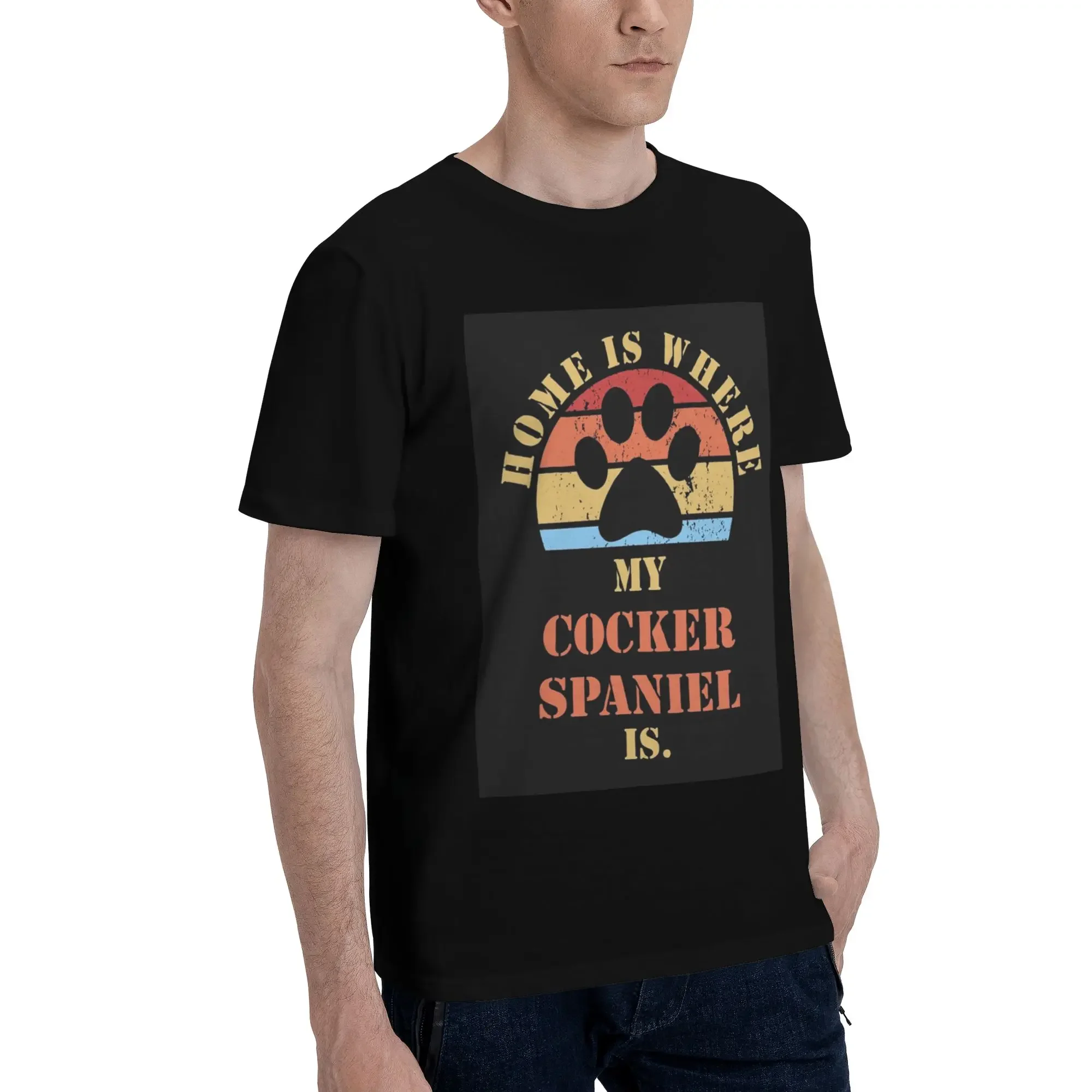 COCKER SPANIEL Dogs Funny Quote For Dog Owner Men T-Shirt Plus Size T Shirts Men's O-Neck Cotton Tees Short Summer Male
