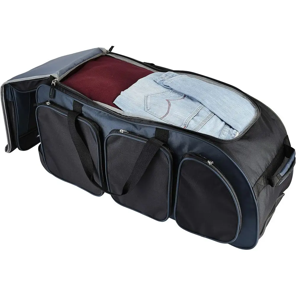 30 Explorer Club Rolling Duffel Bag with Multiple Pockets