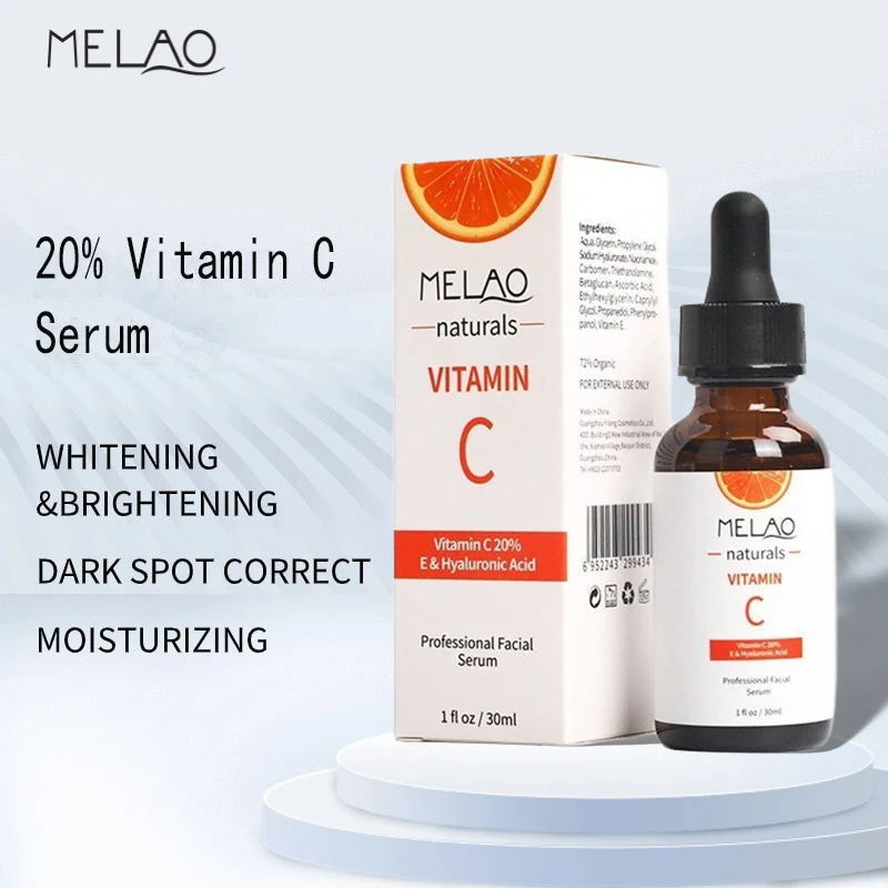 1 Fl.Oz/30 ml witaminy C serum 20% wzbogacone kwasem hialuronowym i retinolem, mieszanka aminokwasów, nawilżająca i wypełniająca pielęgnacja skóry