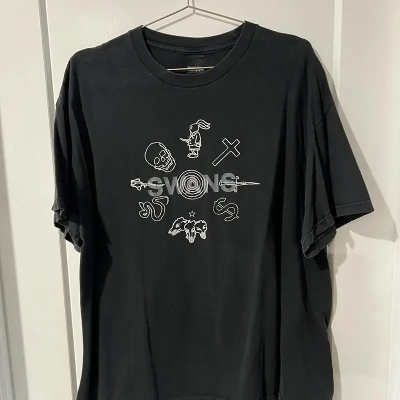 Swans Band Tour Country Black 100 Cotton T Shirt DI588