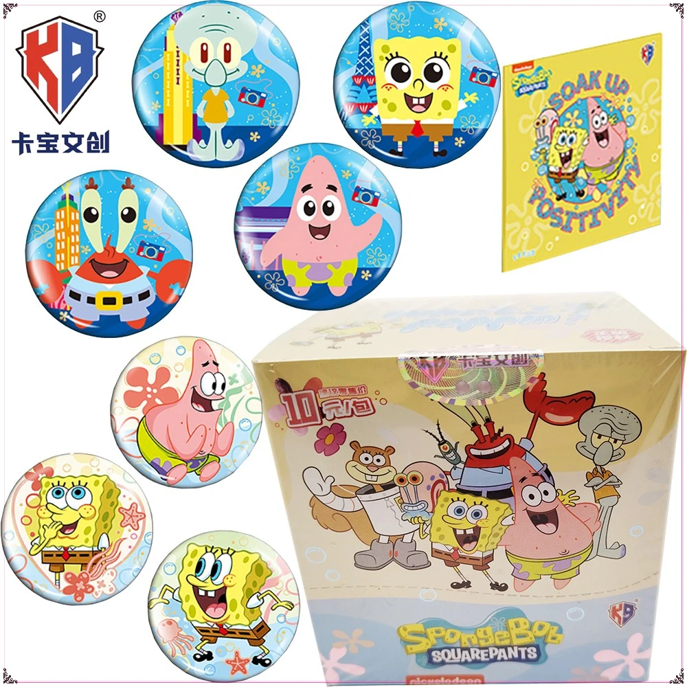 حقيقي كاباو سبونجبوب سكوير بانتس شخصيات أنيمي جمع شارة نادرة محدودة دبابيس للمدرسة اكسسوارات الاطفال الهدايا #1