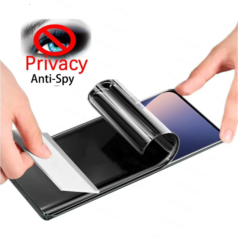 Privacy Hydrogel Film For Vivo Y72 Y33S Y52 Y15 Y15S Y15A Y12 Y20 Y17Y12S Y20i  Y12A V21E Screen Protector