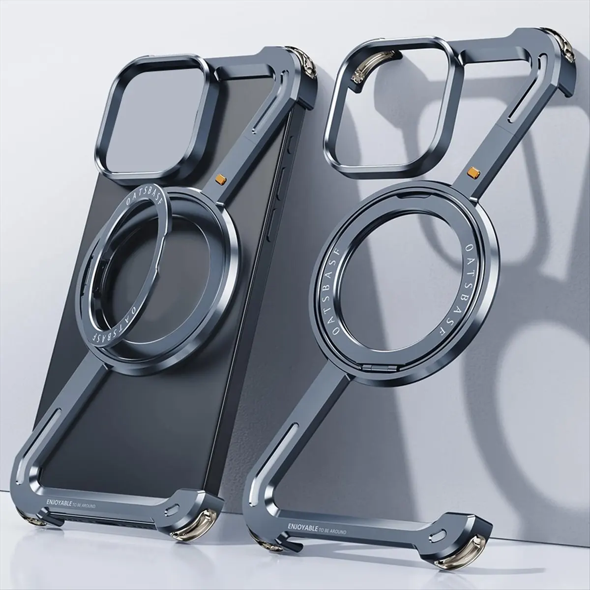 

Подставка для телефона T19C для чехла Apple 15PRO MAX, чехол Pai Z, металлический многофункциональный портативный держатель без рамки, B