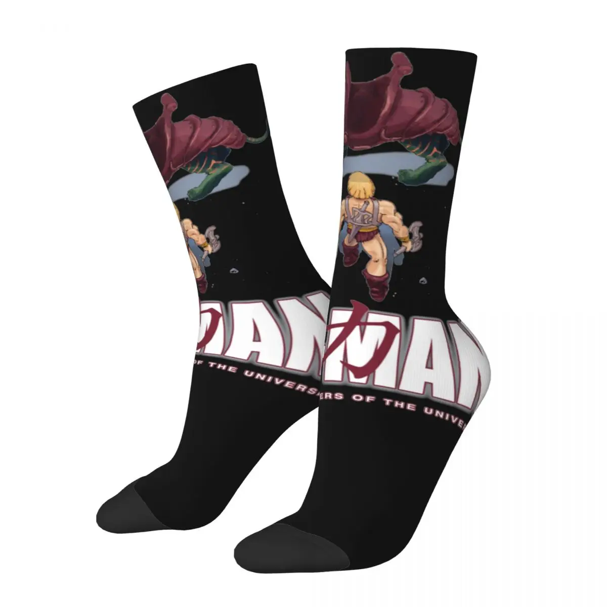 

Casual Women Men Cartoon The Masters Of The Universe Design Socks He Man He-man Heman Product Basketball Socks Super Soft Gifts