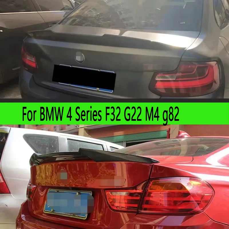 

For BMW 4 Series F32 G22 M4 g82 440i 425i Dry Carbon Fiber Spoiler Shunt Rear Tail fins Duckbill Car Wing Retrofit the rear wing