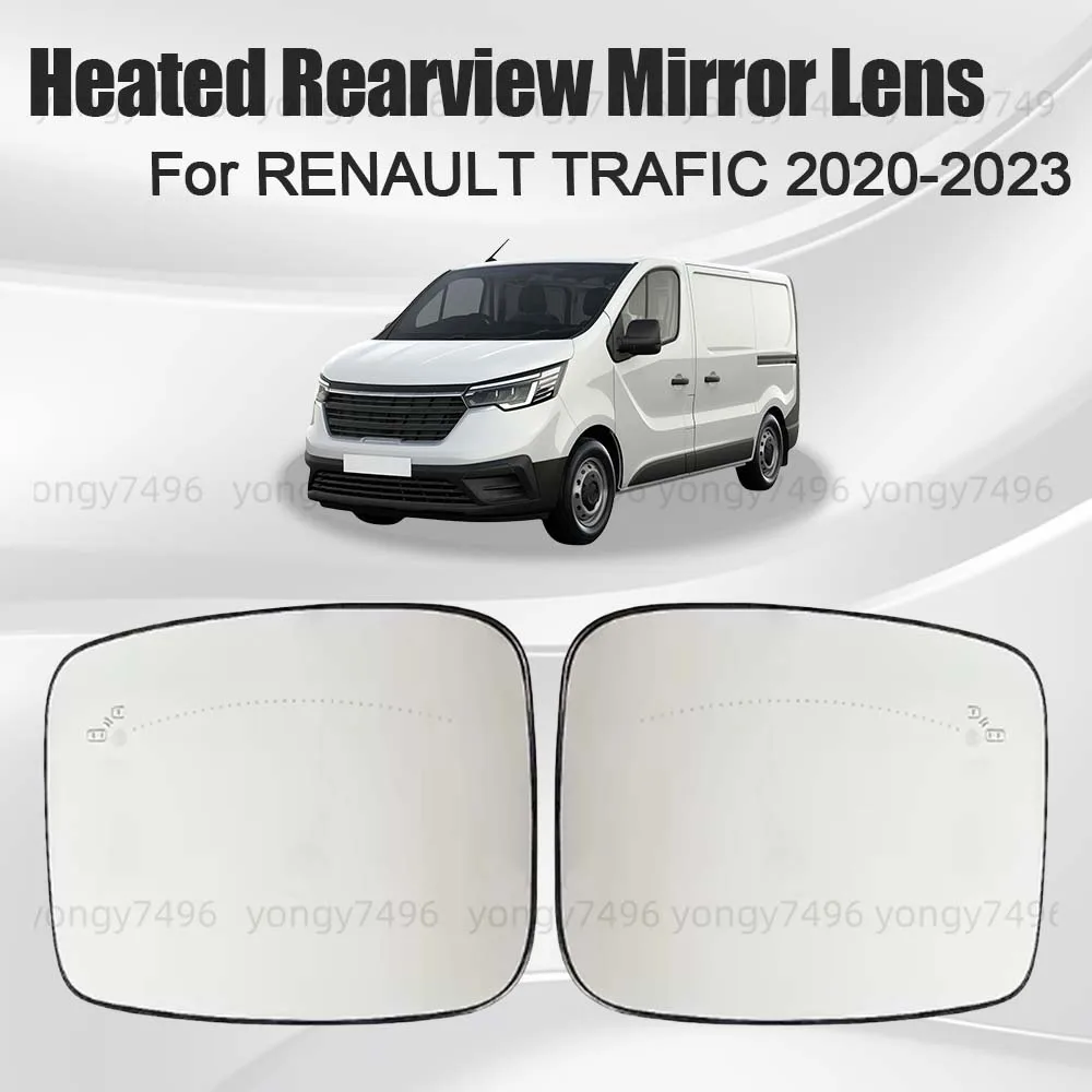 

Car Wide Angle Heated Rearview Mirror Lens For RENAULT TRAFIC 2020 2021 2022 2023 Car Rearview Accessories Car Upgrade