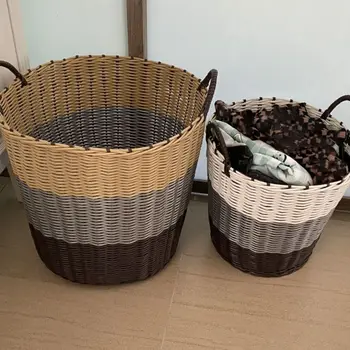 Foldable Woven Storage Basket 1