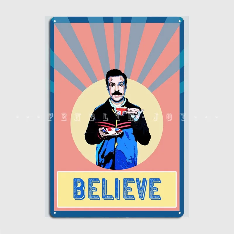 

Believe Metal Plaque Poster Mural Painting Club Bar Designing Wall Pub Tin Sign Poster