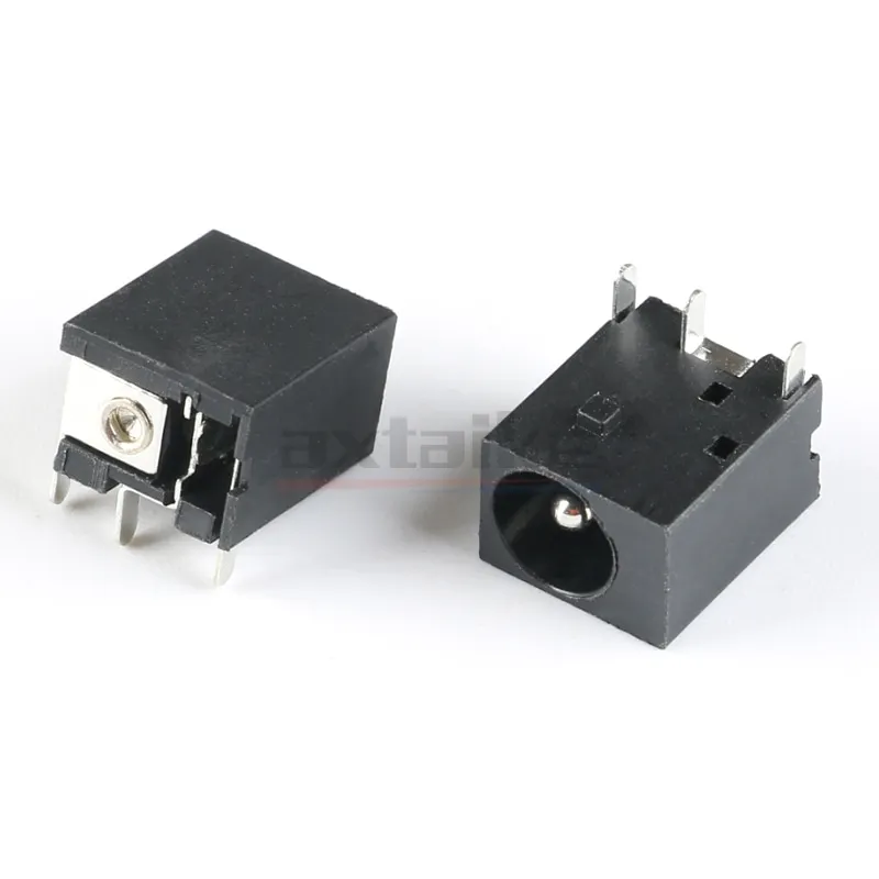 10PCS DC044 DC-044A 5.5×2.1mm 5.5×2.5mm DC Connectors Metal Plug Female Jack Laptops Square Power Socket 5.5*2.1mm 5.5*2.5mm