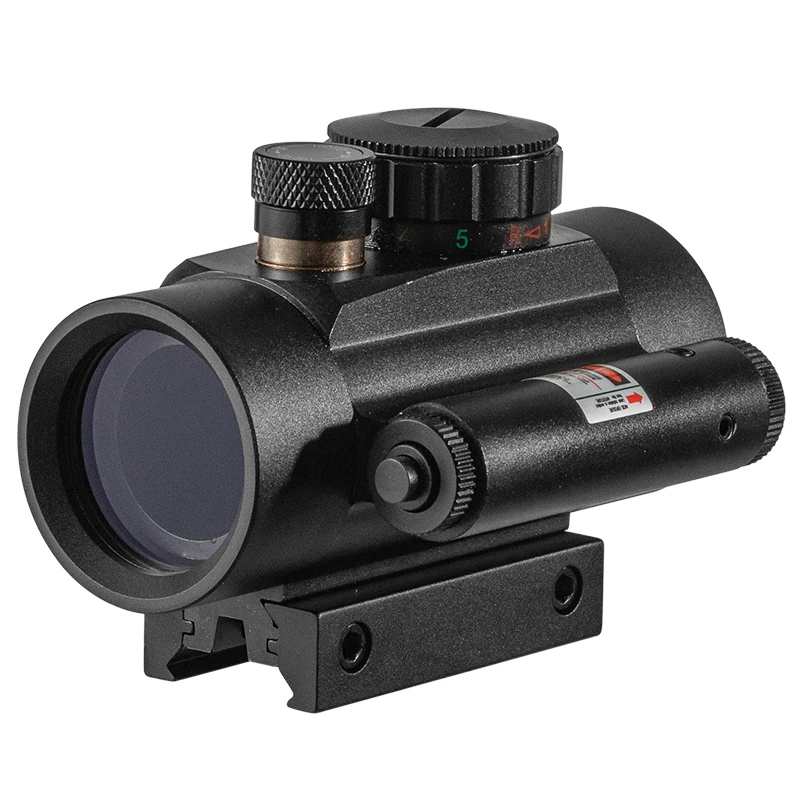 Imagem -03 - Diana 1x40 com Laser Vermelho Verde Red Dot Sight Scope Visão Corss Óptica Tático Riflescope Ajuste 11 20 mm Trilho Rifle Vista para Caça