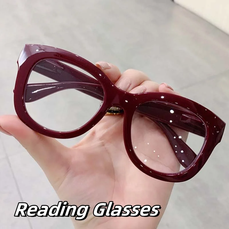 

Butterfly Frame Ultra Clear Reading Glasses for Women Oversized Fashion Presbyopia Eyewear Far Sight Eyeglasses Diopter To +4.0