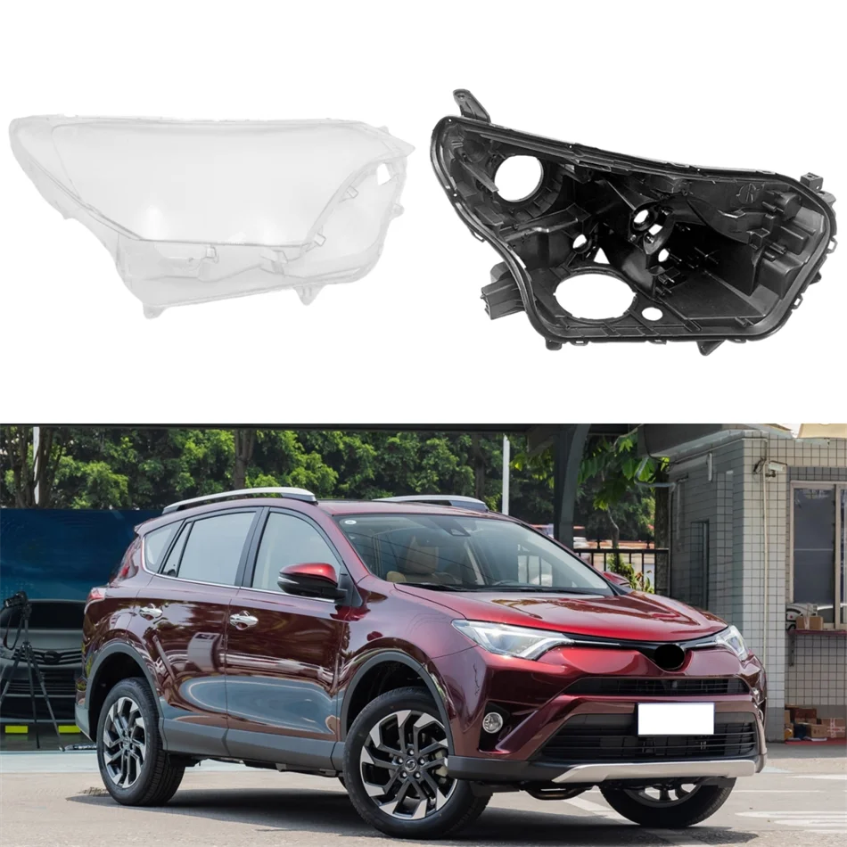 

For Toyota RAV4 RAV 4 2016 2017 2018Car Interior Replacement Parts Glass Headlights Headlights Black House