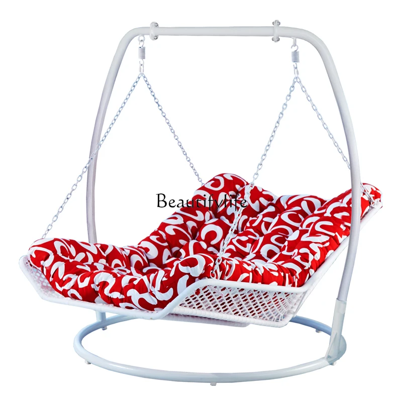 Rocking chair double hammock hammock woven rattan chair outdoor swing