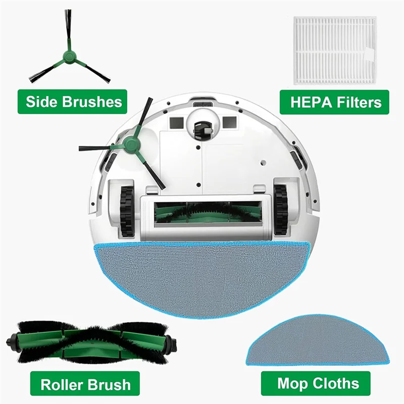 

AEE3-для Irobot Roomba Combo Essential Series Q0120 Y0140 Y0110 Q011 насадки для робота-пылесоса роликовая боковая щетка фильтр швабры