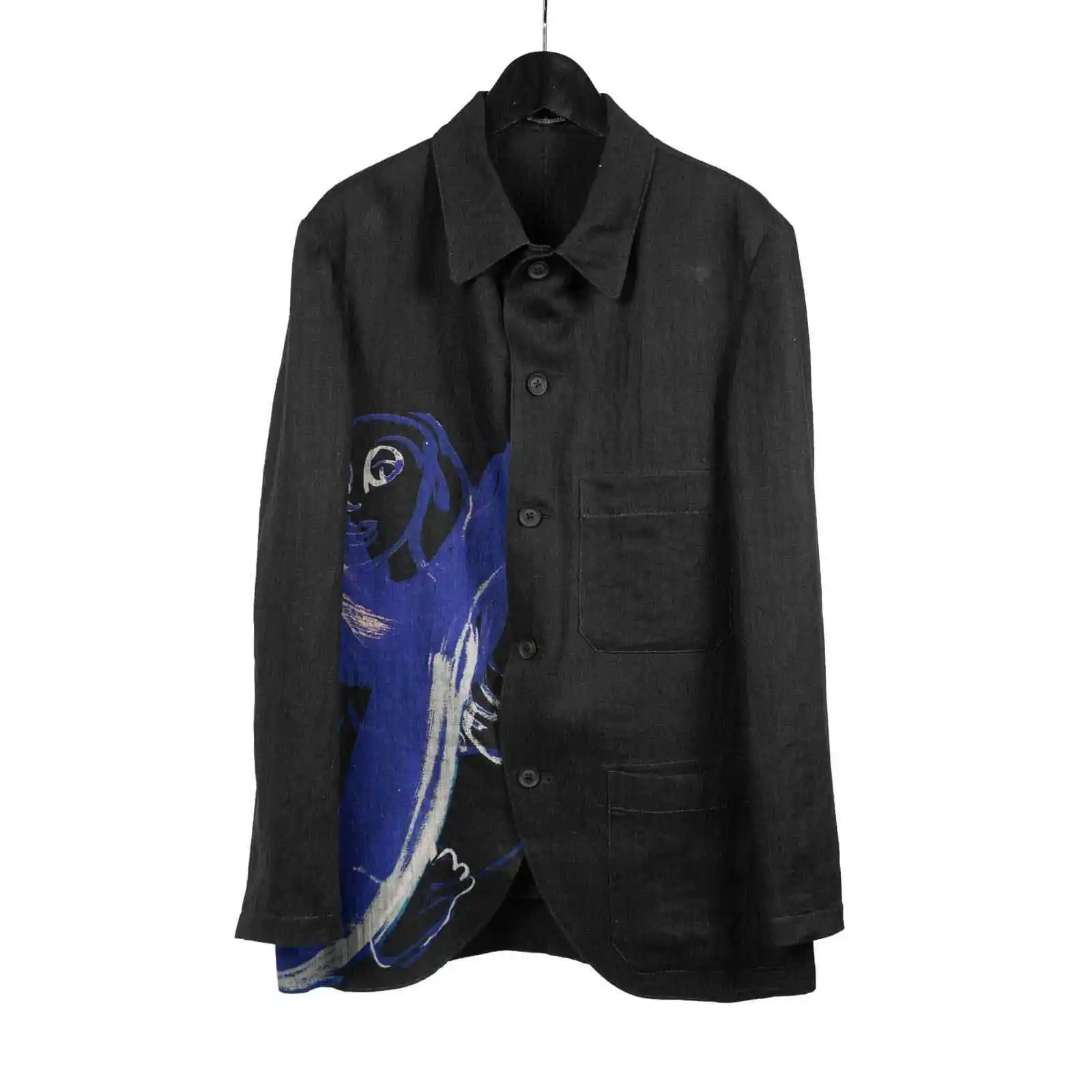 

TOP-YAMAMOTO блейзер с принтом граффити оригинального дизайна, свободная повседневная куртка для мужчин и женщин