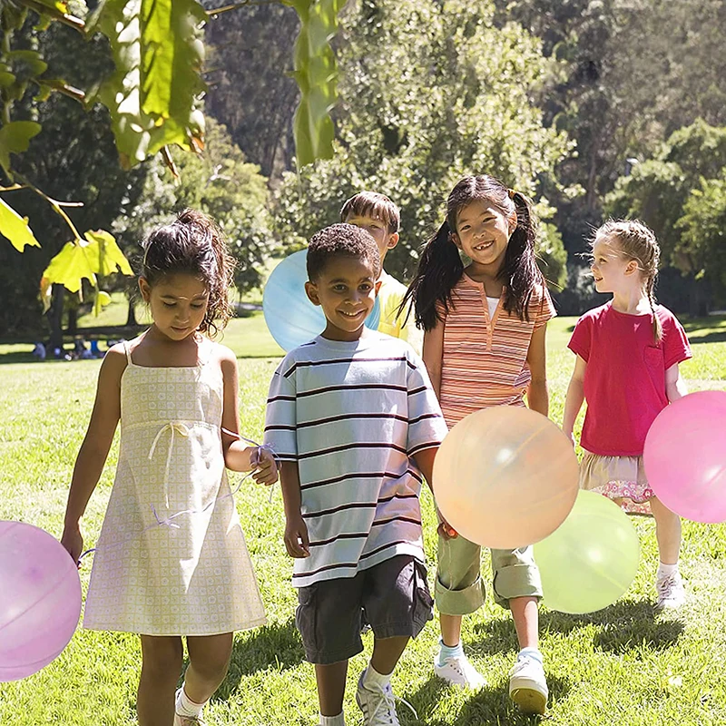 2/10 Stuks Grote Ponsballonnen Feest Gunsten Kinderen Grote Ponsen Bal Latex Bounce Ballon Met Rubberen Band Outdoor Speelgoed Verjaardagscadeau