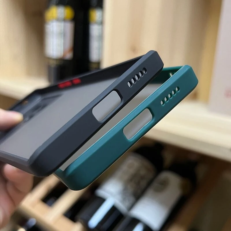 For Vivo X80 Pro Case Stylish Frosted Transparent Phone Cover For Vivo X80 Case Camera Protection Silicone Shockproof Bumper