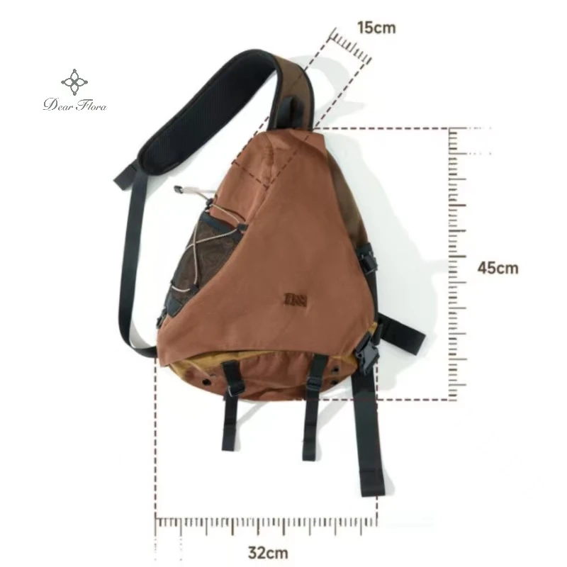 New Y2k Portable Light Nylon Crossbody Bag Trendy Rucksack Travel Shoulder Bag Casual knapsack Outdoor Sports Unisex Chest Packs