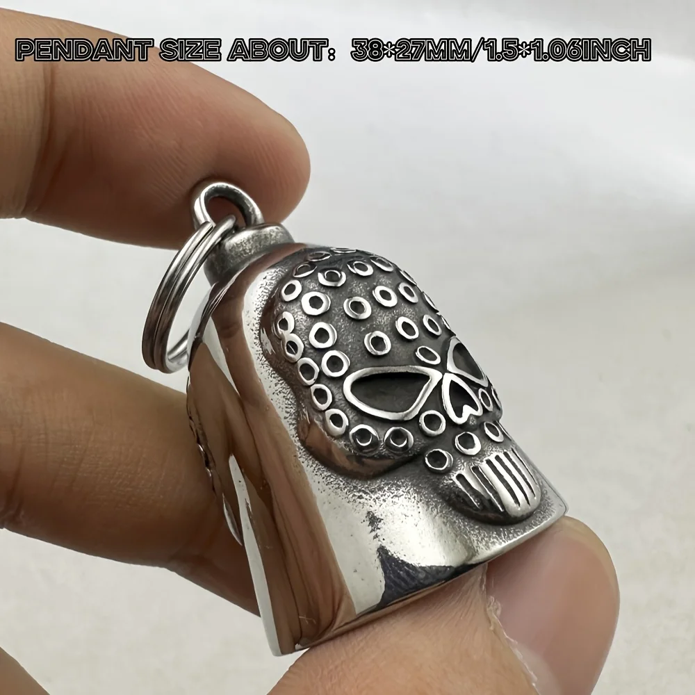 316LStainless Steel Pendant Necklace Unisex Gothic Punk Motorcycle skeleton Rider Jewelry Gift
