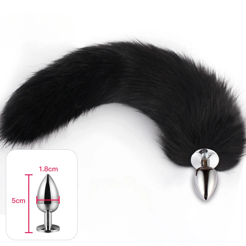 Mini Tail Anal Toys for Beginner Sexy Fox Anal Plug Stainles Steel Anal Plug Cosplay Sex Toys for Woman Couple Men Adult Product