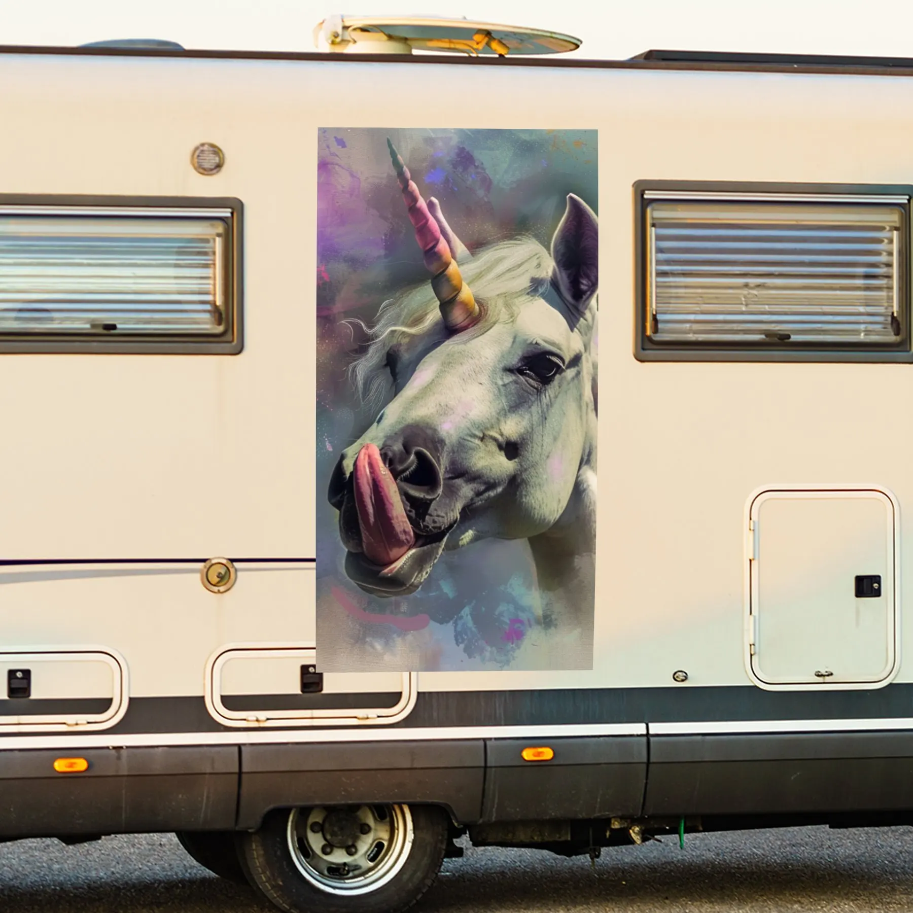 

Забавная автомобильная наклейка с выражением единорога, виниловые наклейки для дома с мотором для украшения и защиты-водостойкая самоклеящаяся виниловая наклейка