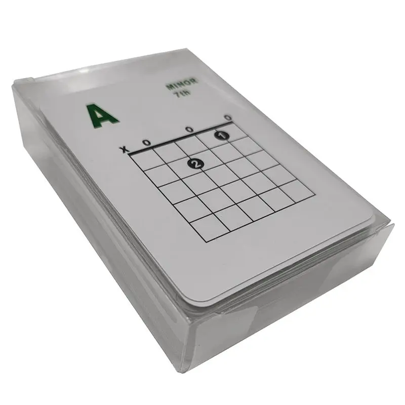 Sports Guitar Chord and Scale Learning Cards,49Pcs Guitar Flash Cards for Acoustic and Electric for Learn Practice Teach