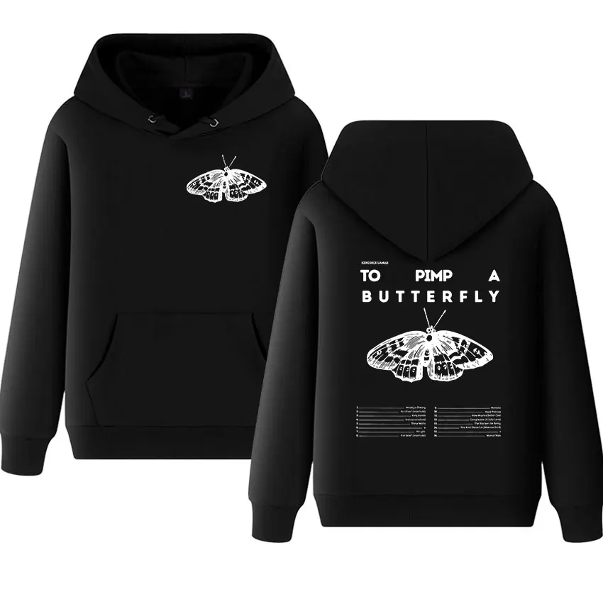 Rapper Kendrick Lamar „To Pimp A Butterfly“ 2025, neues Album, Hoodies, Herren, Retro-Mode, Pullover, Kapuze, übergroß, Unisex