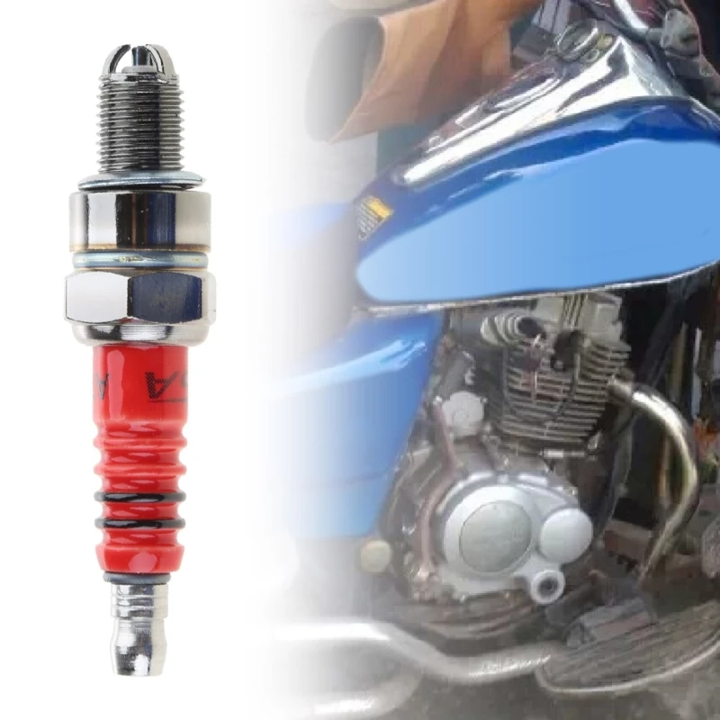 A7TC อิเล็กโทรดเข้ากันได้กับ C7HSA NGK สำหรับหัวเทียนสำหรับ50cc 70cc 90cc 110cc 125cc CRF50 Dax ATV สกูตเตอร์จักรยานสกปรก