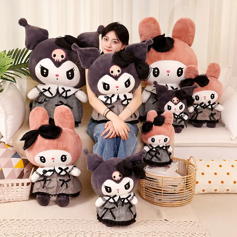 Kawaii Sanrio Kuromi My Melody Soft Plush Pillow Plush Filled Toys Big Plush Doll Gifts For Kids