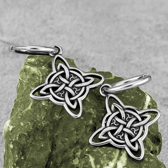 Vintage Viking Celtic Knot Drop Earrings Men Women Stainless Steel Odin Rune Amulet Earrings Personality Nordic Punk Jewelry AliExpress