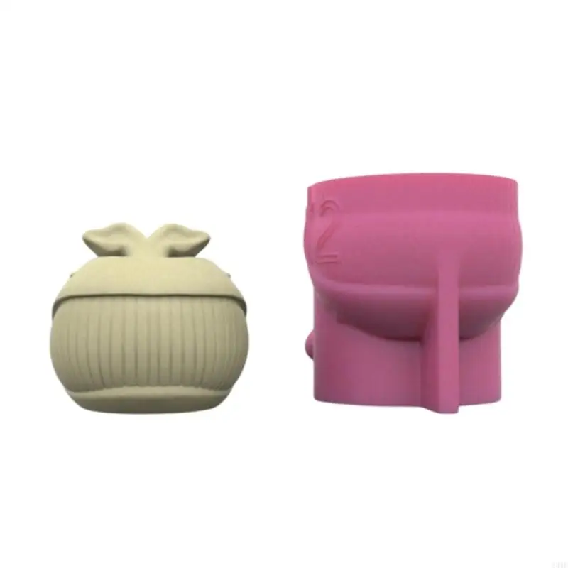 

F3MF Creative Whale Planter Sturdy Silicone Mould Reusable Artistic Cement Cast Craft Supplies for Home and Garden