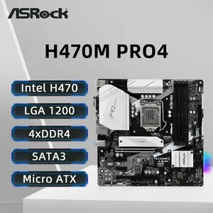 ASRock H470 PHANTOM GAMING 4 Motherboard LGA1200 Support i9 ASRock H470 PHANTOM GAMING 4 Motherboard LGA1200 Support i9