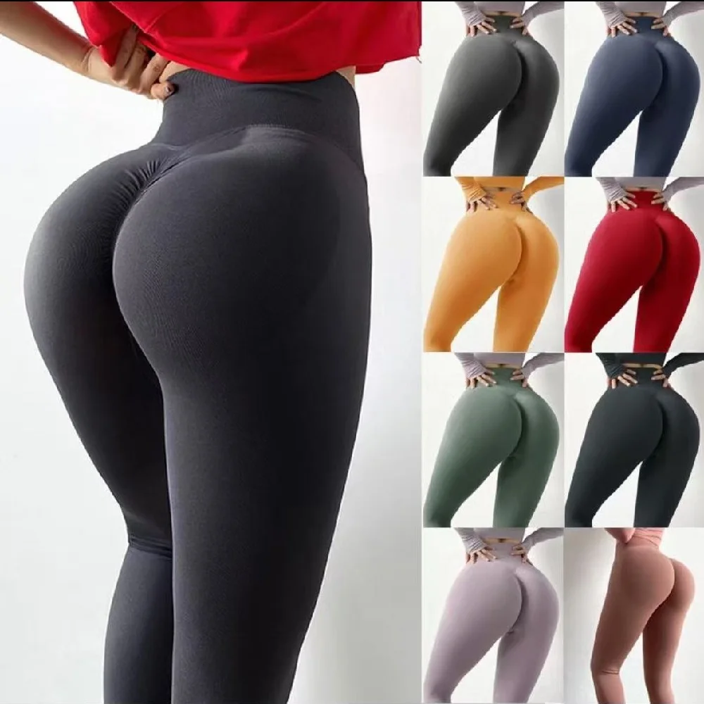 

Леггинсы с высокой талией, женская одежда для фитнеса и тренировок, женские брюки для бега в тренажерном зале, йоги, подтягивающие ягодицы, бесшовные леггинсы