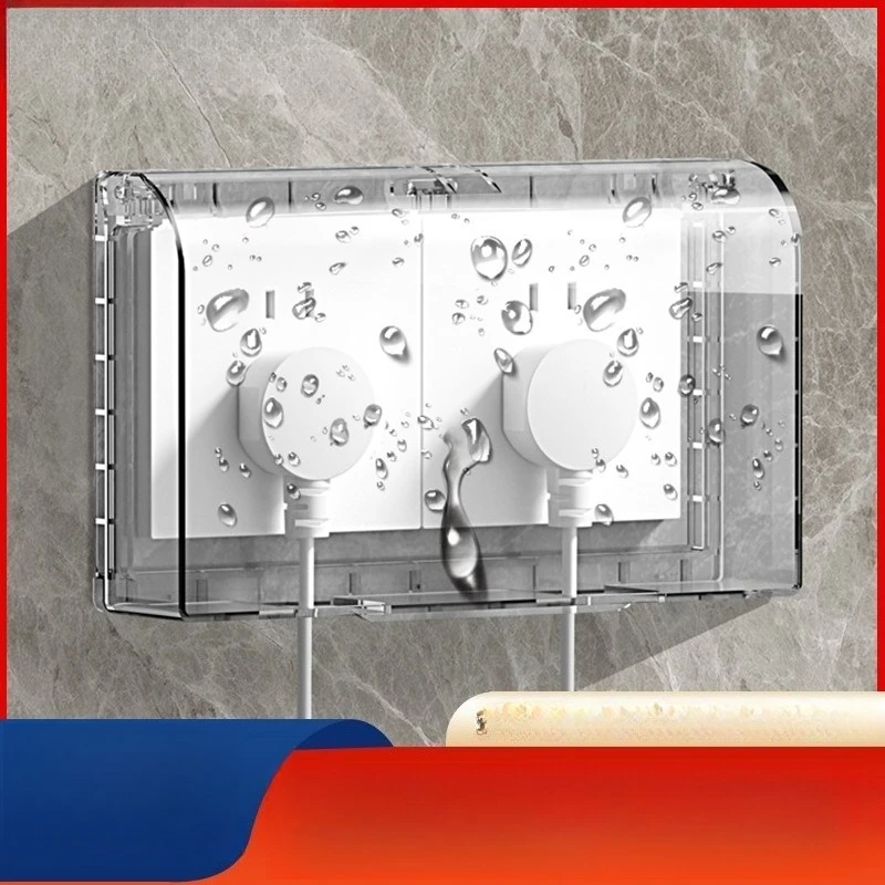 

Двойной водонепроницаемый защитный кожух для двухклавишного выключателя типа 86, высокозащитный от брызг для ванной и кухни