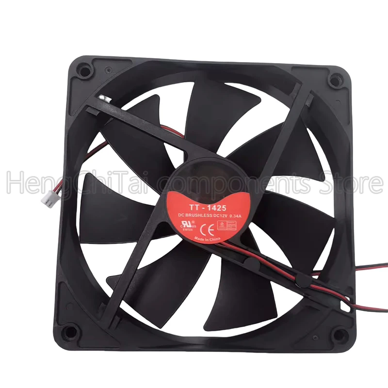 Original 100% Working TT-1425 14025 DC12V 0.34A cooling fan
