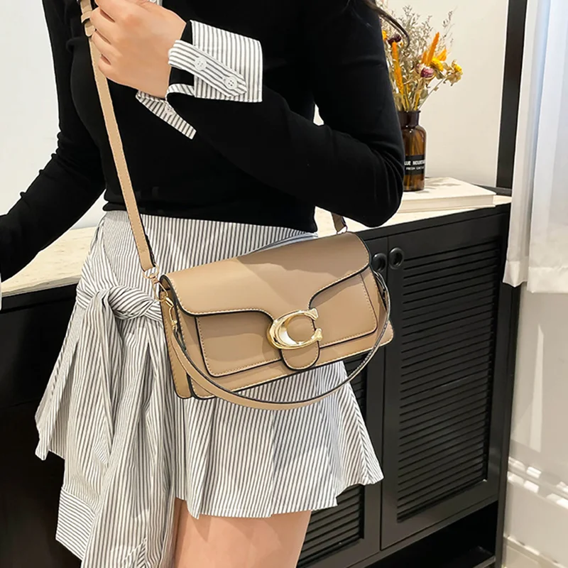 

Hot Selling Niche Luxury Solid-Color Tote Bag 2026 New Arrival Fashionable Vintage Versatile Minimalist Crossbody Square Bag