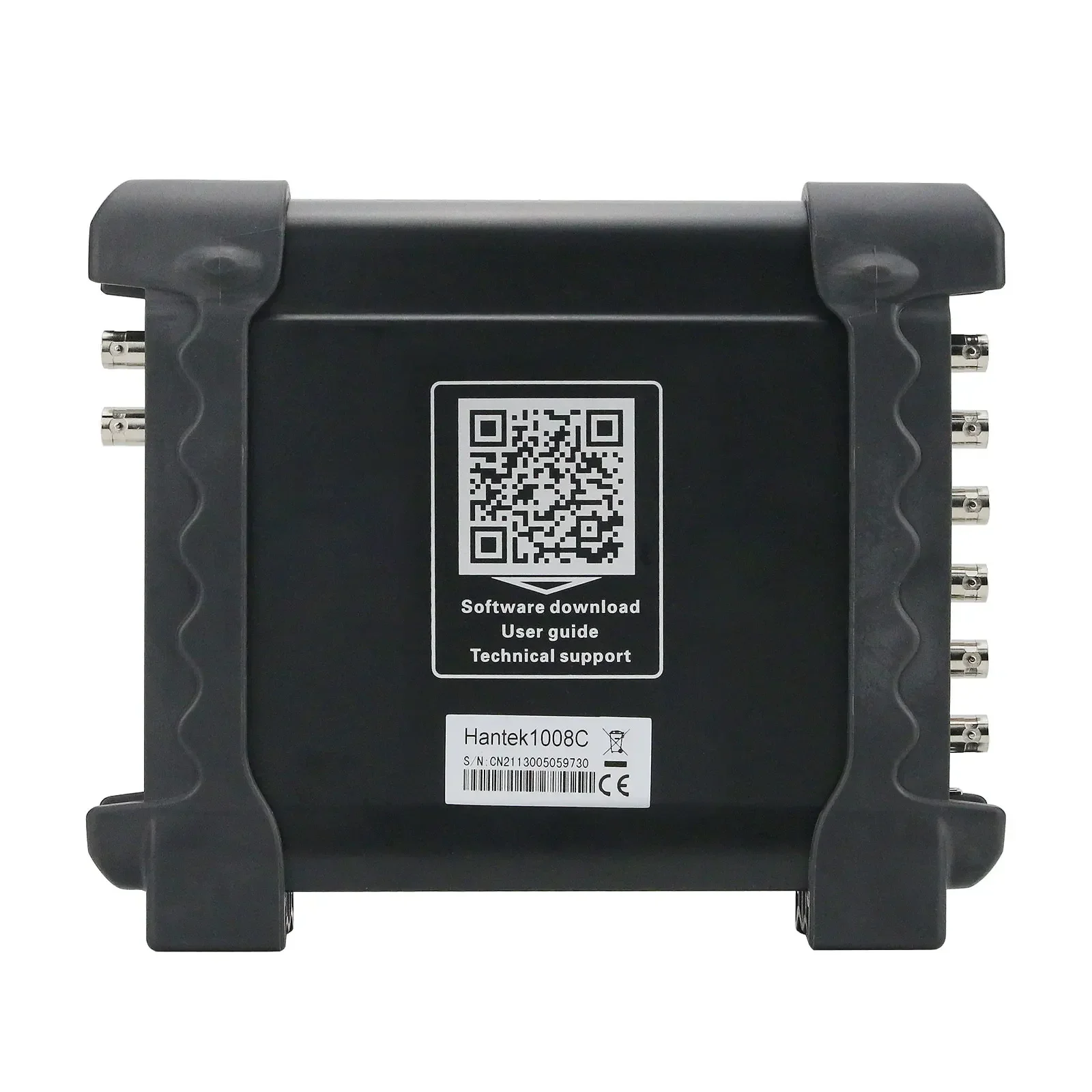 Oscilloscopio Hantek a 8 canali 2025 1008C + morsetto di corrente CA/CC CC-650 + 2 attenuatori per oscilloscopio HT-201