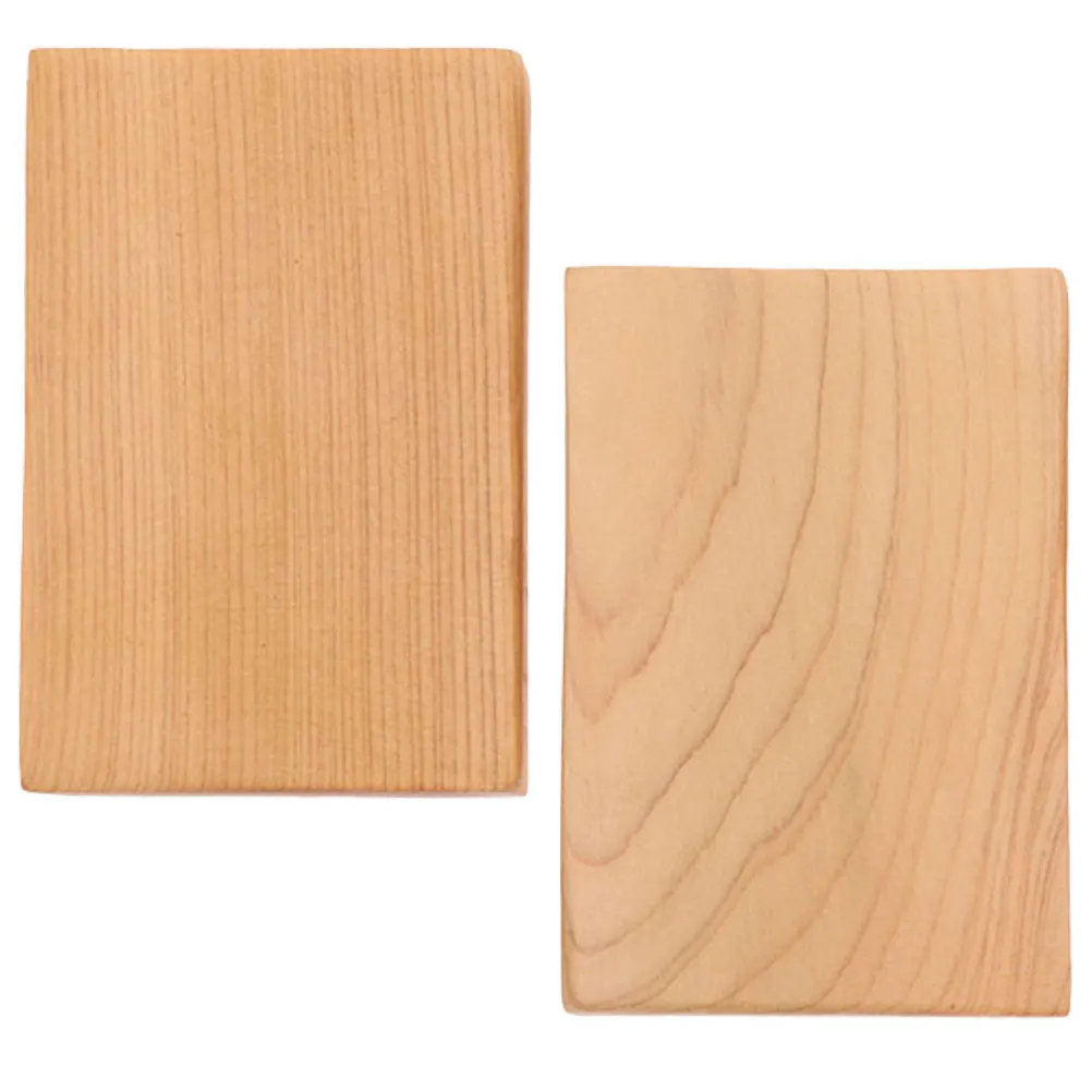 2 pcs Rectangle Unfinished Block Smooth Hardwood Diy Painting Carving Craft Project School Classroom Activity Keepsake Gift Wood