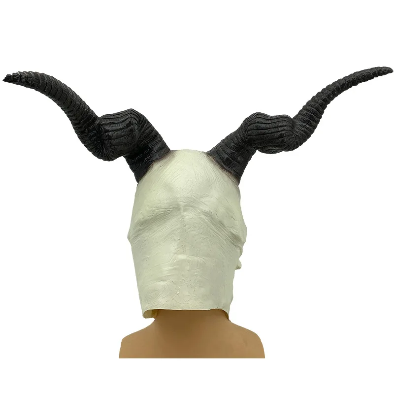 Ziegenkopf-Schädelmaske Widderhörner Tierschädel-Kostümmaske Dämon Teufel Böse Maske Cosplay Halloween Deko-Requisite ﻿ – Detail 6