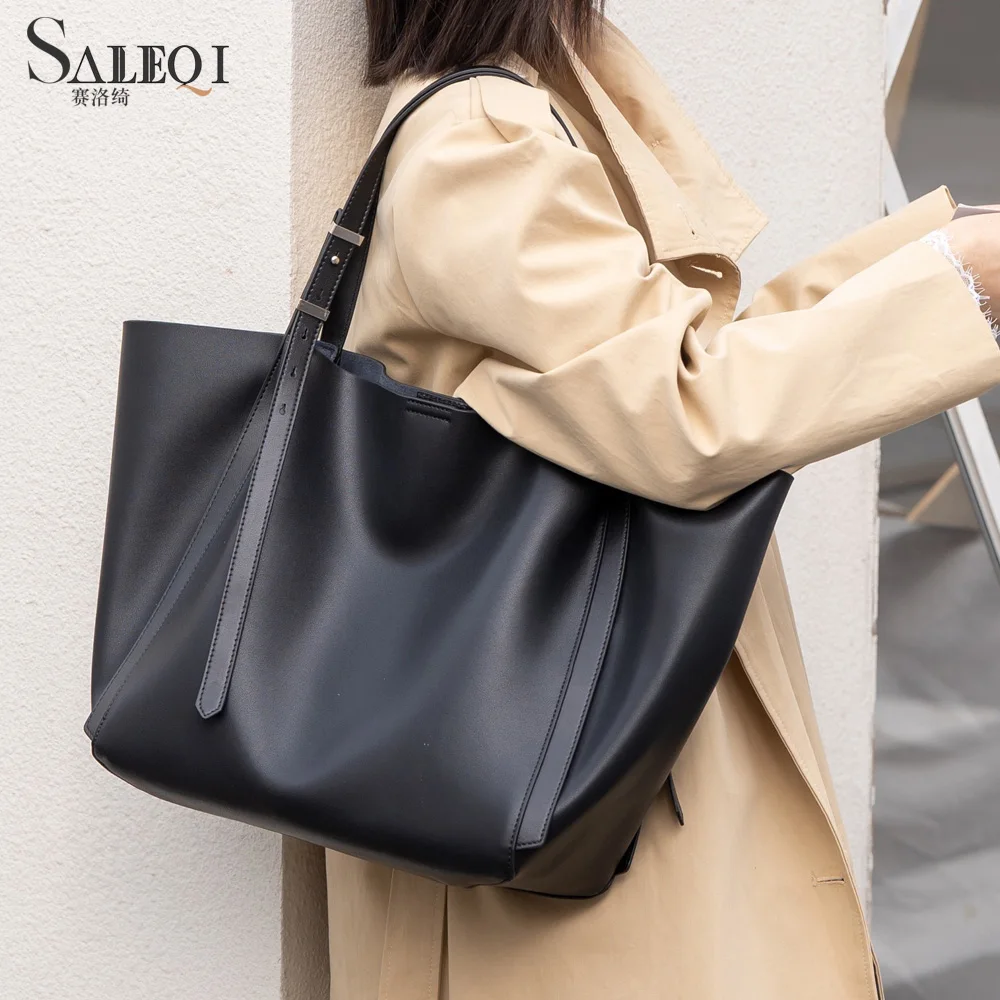 

Genuine Leather Women Shoulder Crossbody Underarm Bag Luxury Designer Brand Female High Quality Handbag for Woman Larger Tote