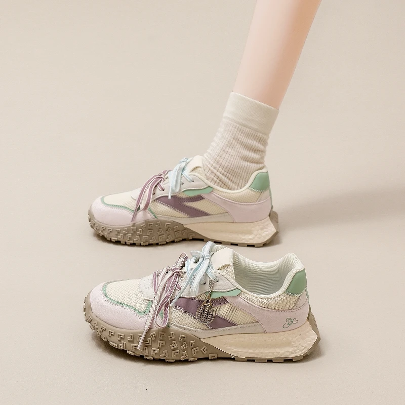 

Spring and Autumn Women's New Thick Soled Tire Shoes Trendy, Comfortable, Versatile, Fashionable, Casual Sports Shoes