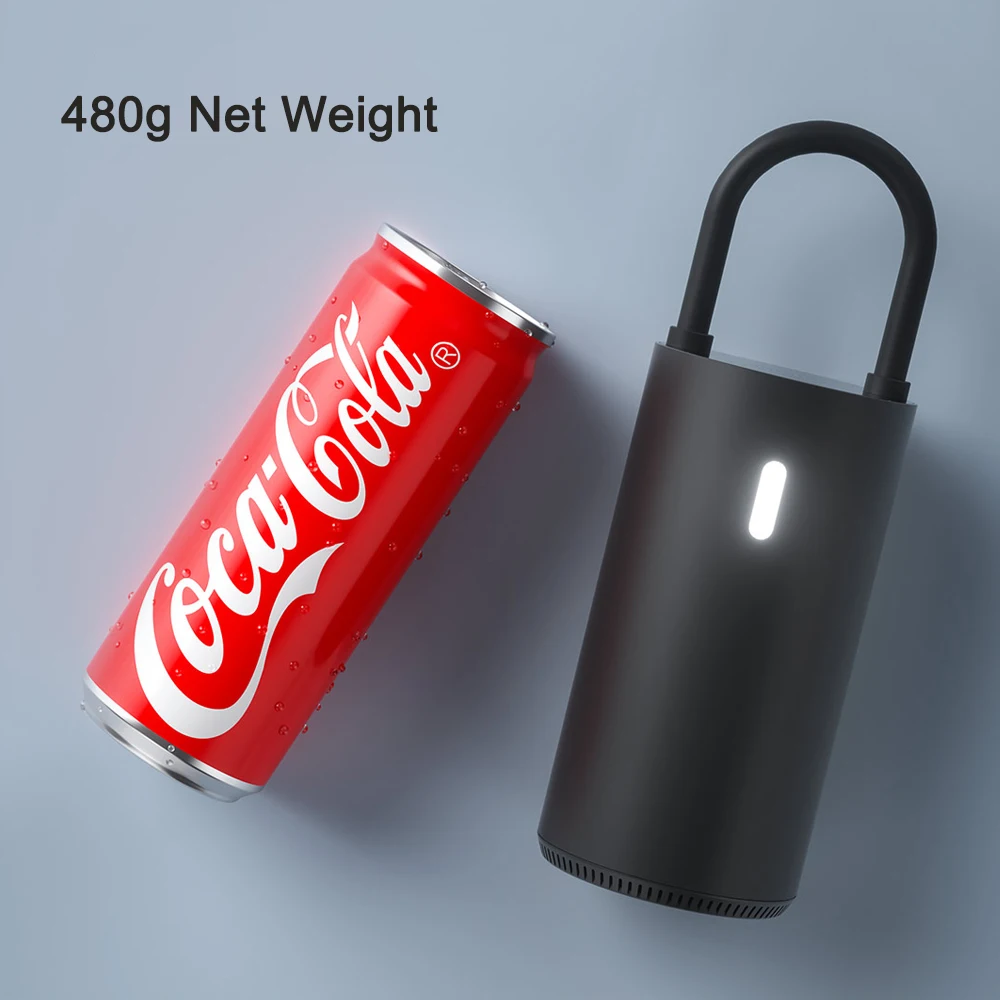 Imagem -02 - Mojietu Bomba de ar Elétrica Relâmpago Inflator de Pneus Inteligente Compressor de ar Digital para Bicicleta Carro Automotivo 480g Portátil Recarregável