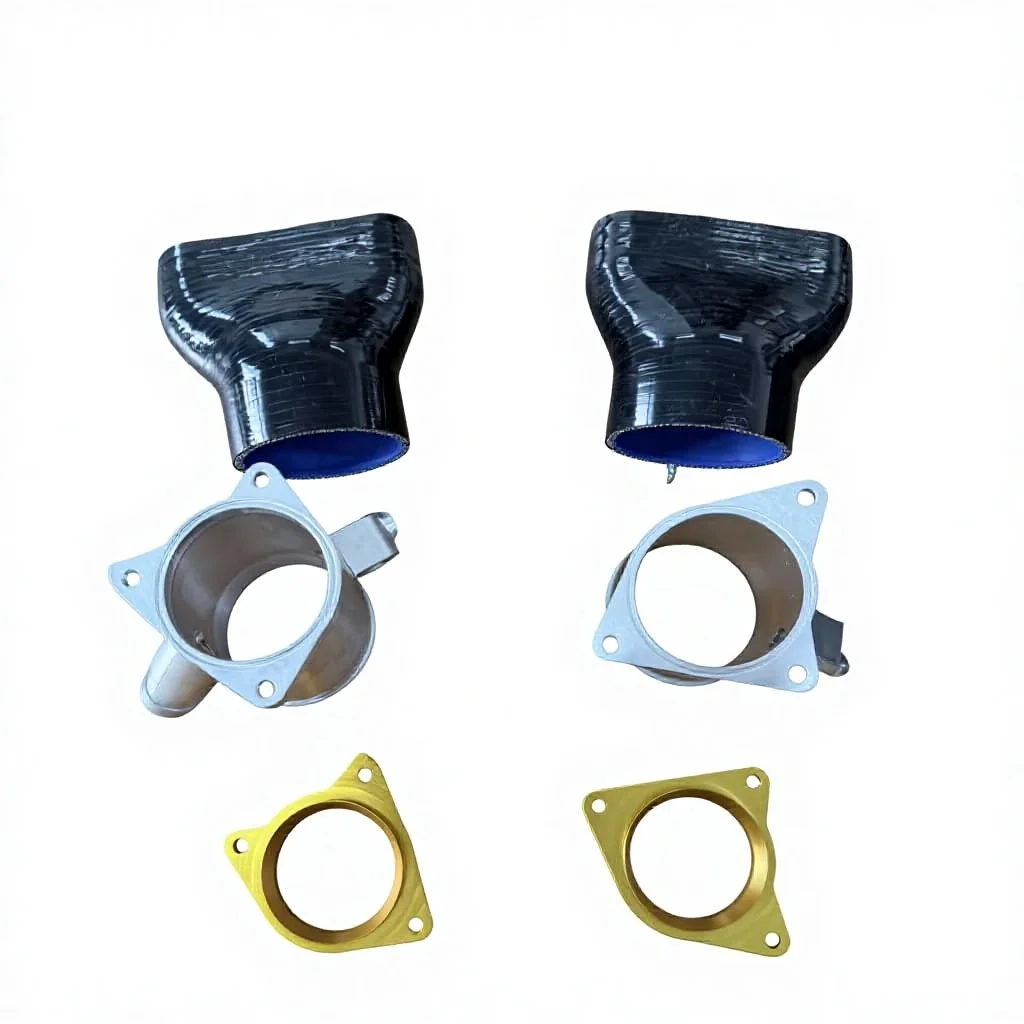 Turbo Inlet Pipe For Audi RS6 C8 RS7 C8 4.0T V8 & Carbon Fiber Air Intake Duct Cooling Upgrade view 4