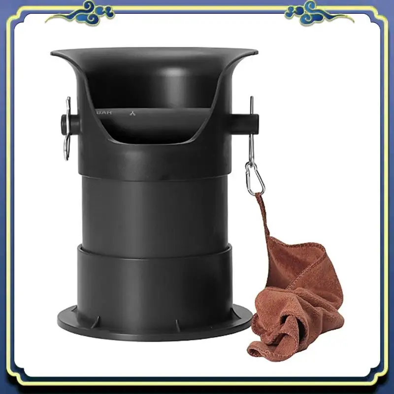 

Latest Knock Box Replacement Parts Fit For Espresso Grounds With Removable Non-Slip Base, Coffee Grind Collection Dump Bin,Black