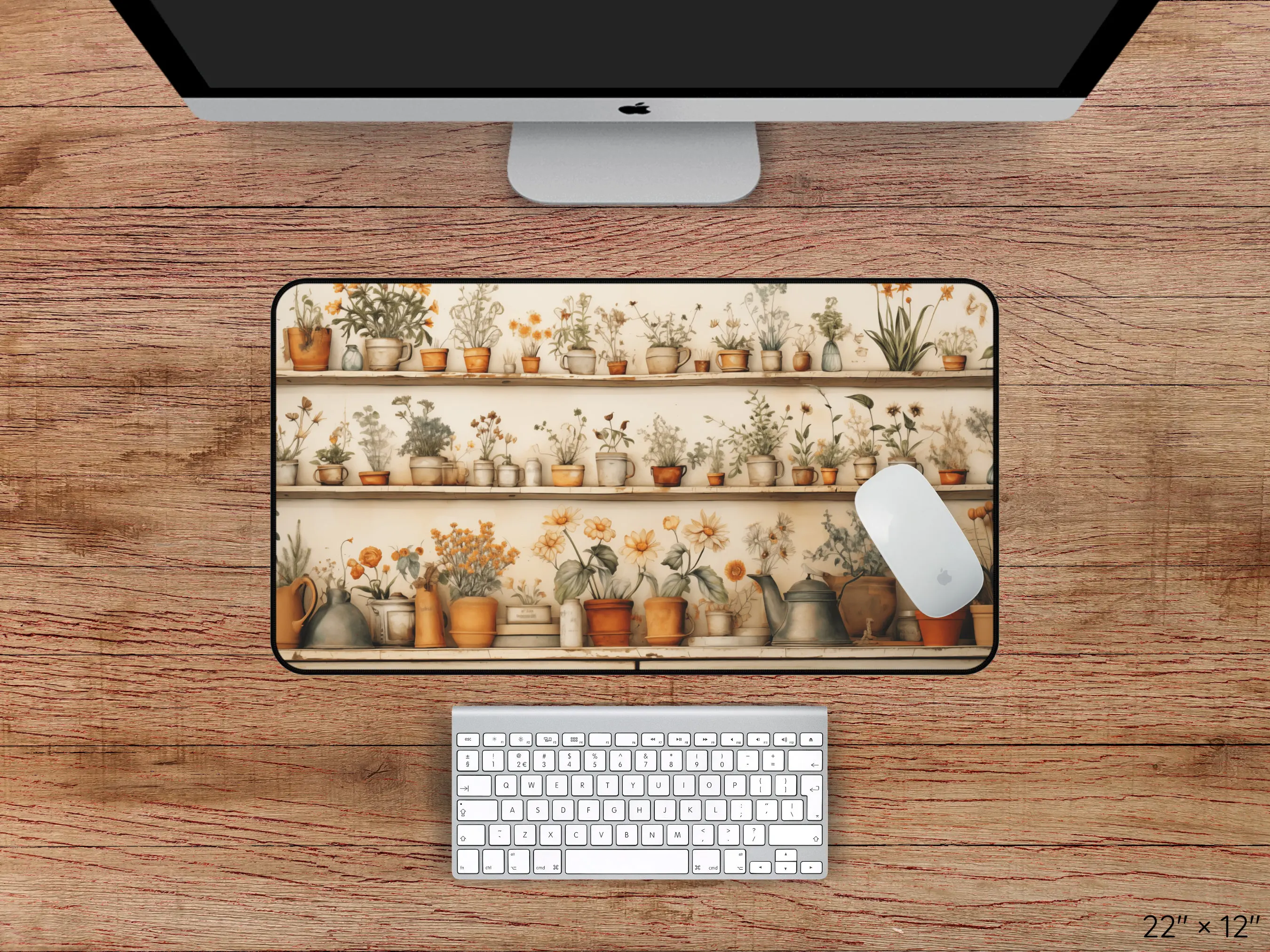 Indoor Plant Desk Mat, Non-slip Waterproof Gaming Mouse Pad,office and Gaming Desk Decorative Mat, The Perfect Gift for Friends.