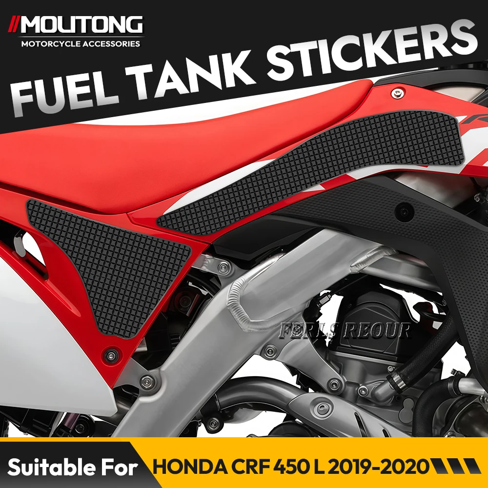 

Motorcycle sticker For HONDA CRF 250 R 2018-2020 Gas Tank Pad Sticker Rubber Black Gas Fuel Tank Sticker Anti Scratch