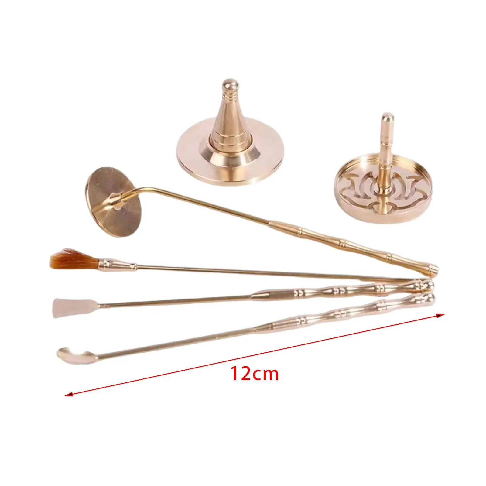 Natural Incense Burner Making Supplies Durable Copper Spoon Press Shovel Incense Stick Holder for Spiritual Cleaning and Yoga